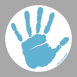 LIGHT BLUE // Safety Hand Sticker