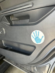 LIGHT BLUE // Safety Hand Sticker