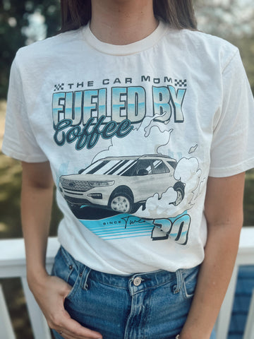 "Fueled By Coffee" Graphic SUV Tee